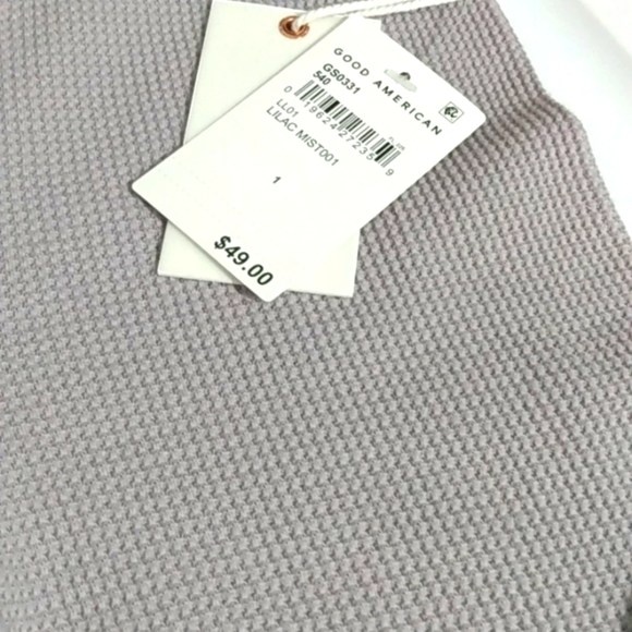 GOOD AMERICAN Lilac Mist Thermal Shorts Size 01/Small NWT - Picture 4 of 8